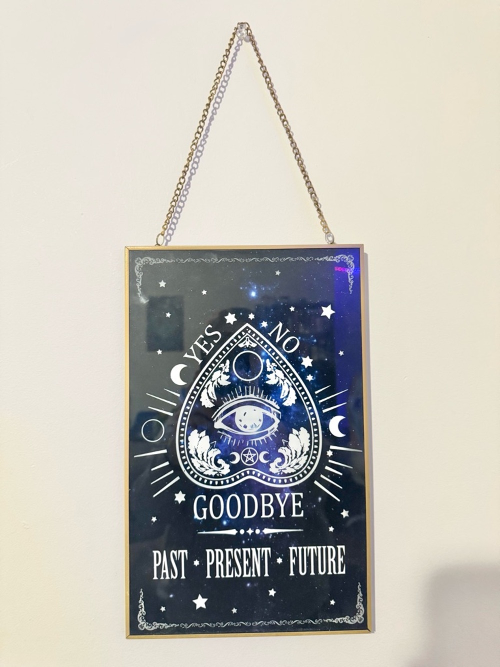Christmas Tree Shops Ouija Planchette Sign